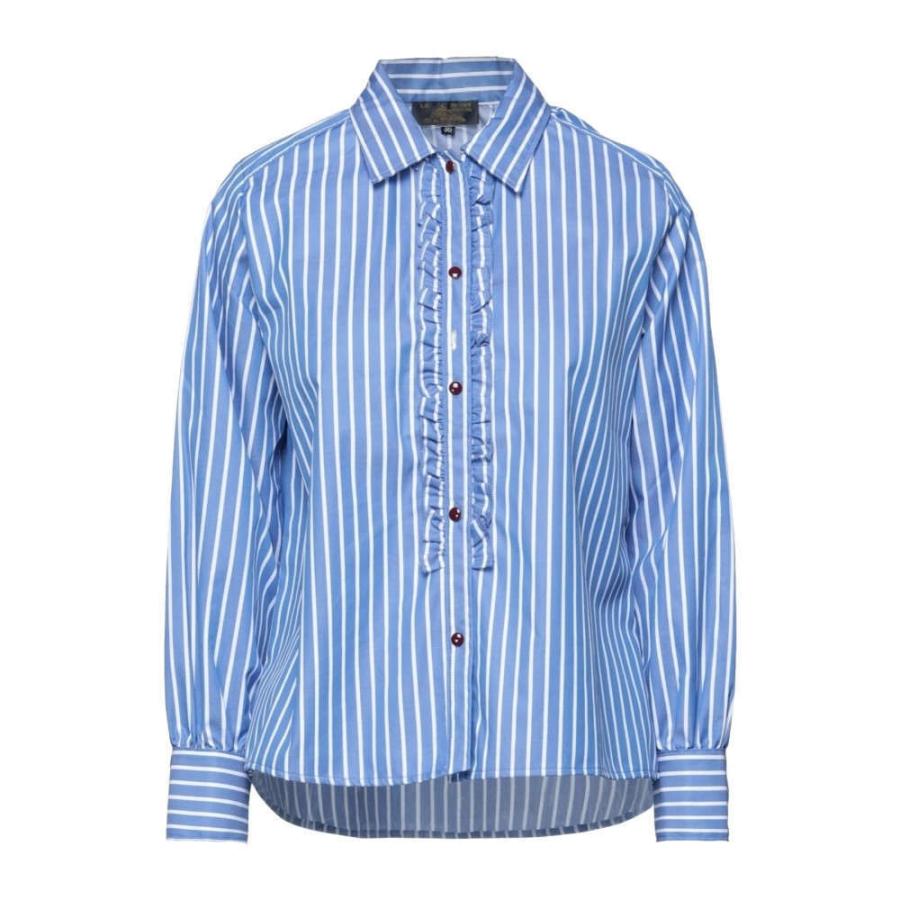 格安販売の LE ルモンサンミッシェル MONT Azure Shirt Striped トップス ブラウス・シャツ レディース MICHEL ST  長袖 サイズ:34(FR) - www.quantumbytestore.com