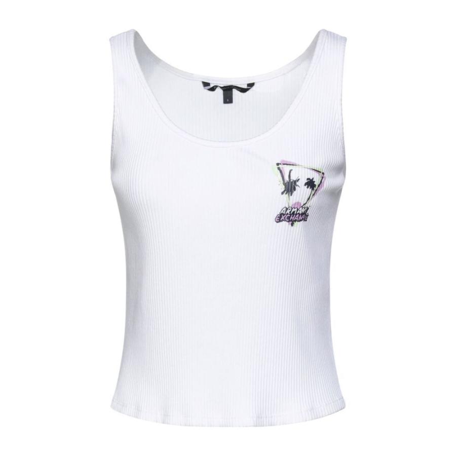 特販 アルマーニ Armani Exchange レディース タンクトップ トップス Tank Top White 人気デザイン Www Superavila Com