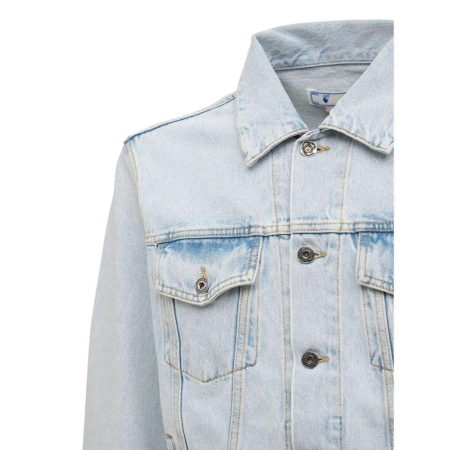 最大の割引 ジャケット メンズ Off White オフホワイト デニムジャケット Blue Bleach Jacket Denim Cotton Slim Diag アウター その他ジャケット サイズ S S M L Oroagri Eu