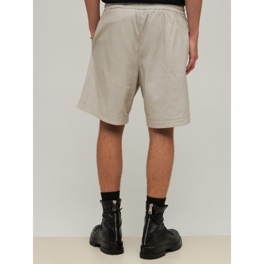 驚きの価格 ショートパンツ メンズ Brato Giorgio ブラット ジョルジオ ボトムス パンツ Beige Shorts Leather Punched ショート ハーフパンツ サイズ 52it Www Oroagri Eu