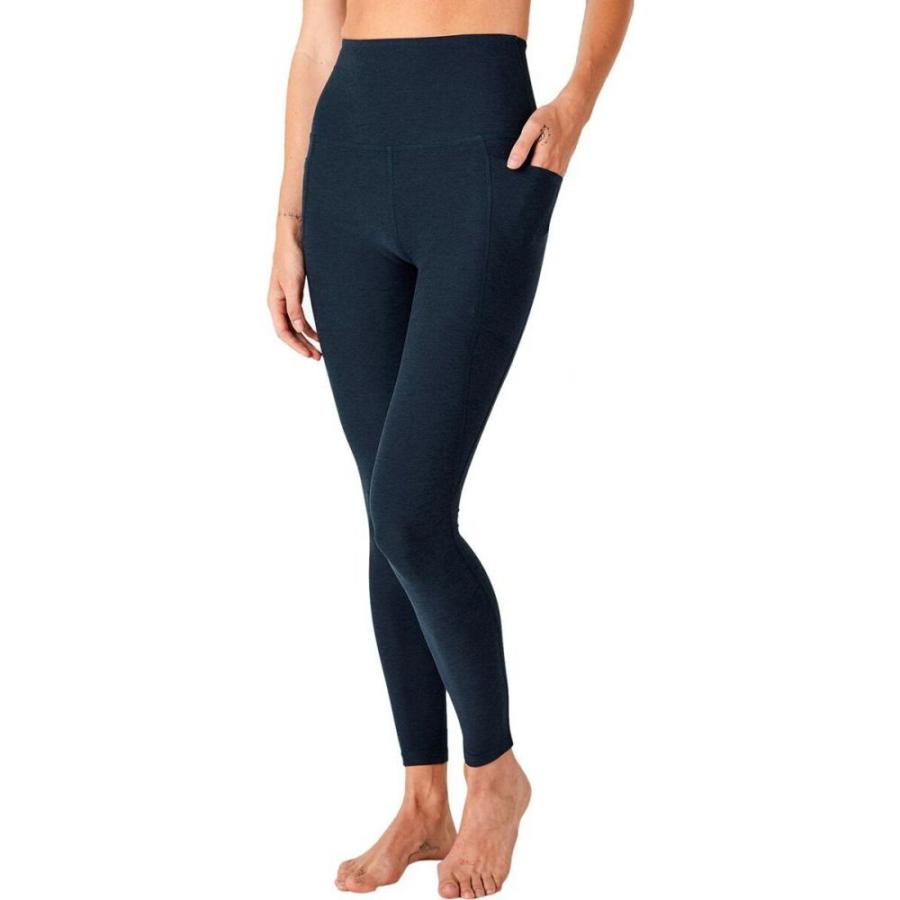 在庫一掃 ビヨンドヨガ Beyond Yoga レディース スパッツ レギンス インナー 下着 Spacedye Out Of Pocket Midi Legging Nocturnal Navy 独創的 Nooitmeergrasmaaien Be
