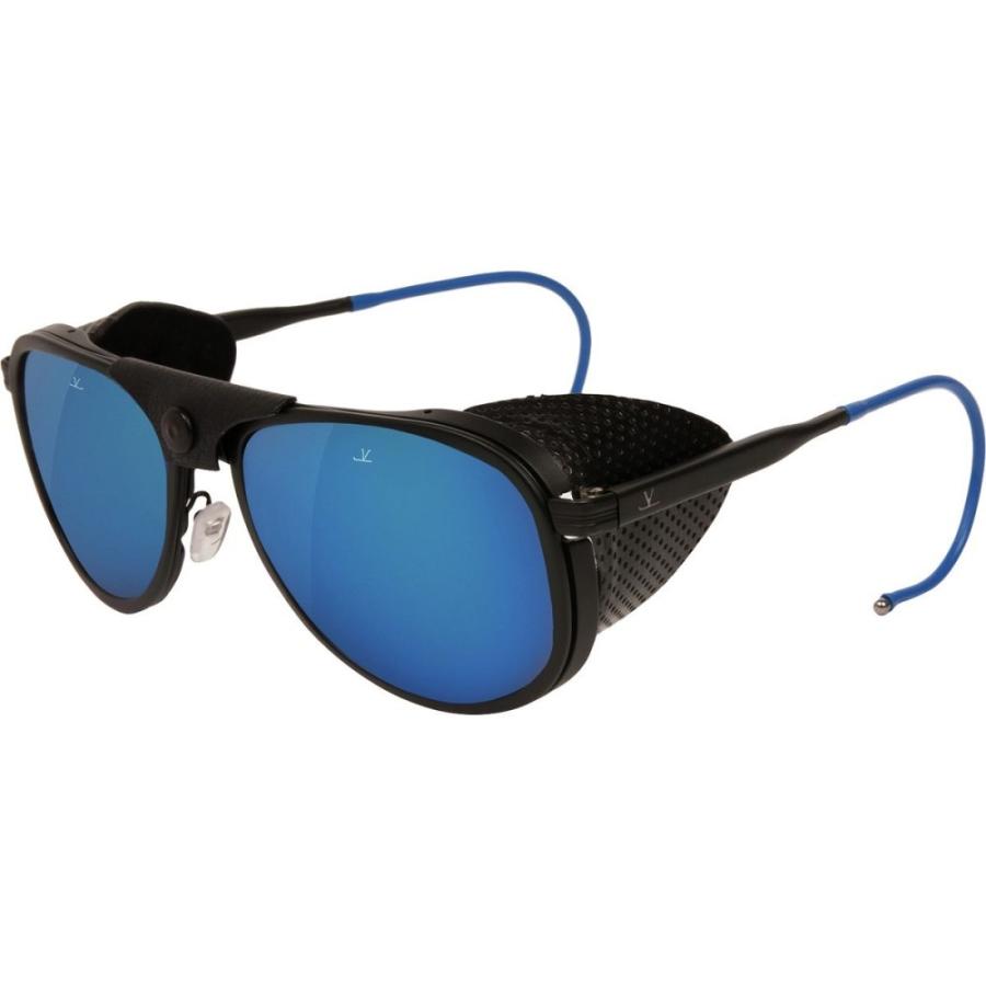 ヴュアルネ メンズ メガネ サングラス Vl1315 Glacier Sunglasses Matte Black Blue Flash Blusquare Org