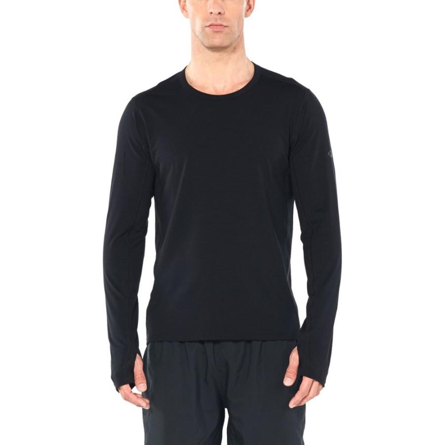 【オープニングセール】 アイスブレーカー Icebreaker メンズ ランニング・ウォーキング トップス Vultaic Crewe Shirt BLACK, スウィートラグ c1eb0152
