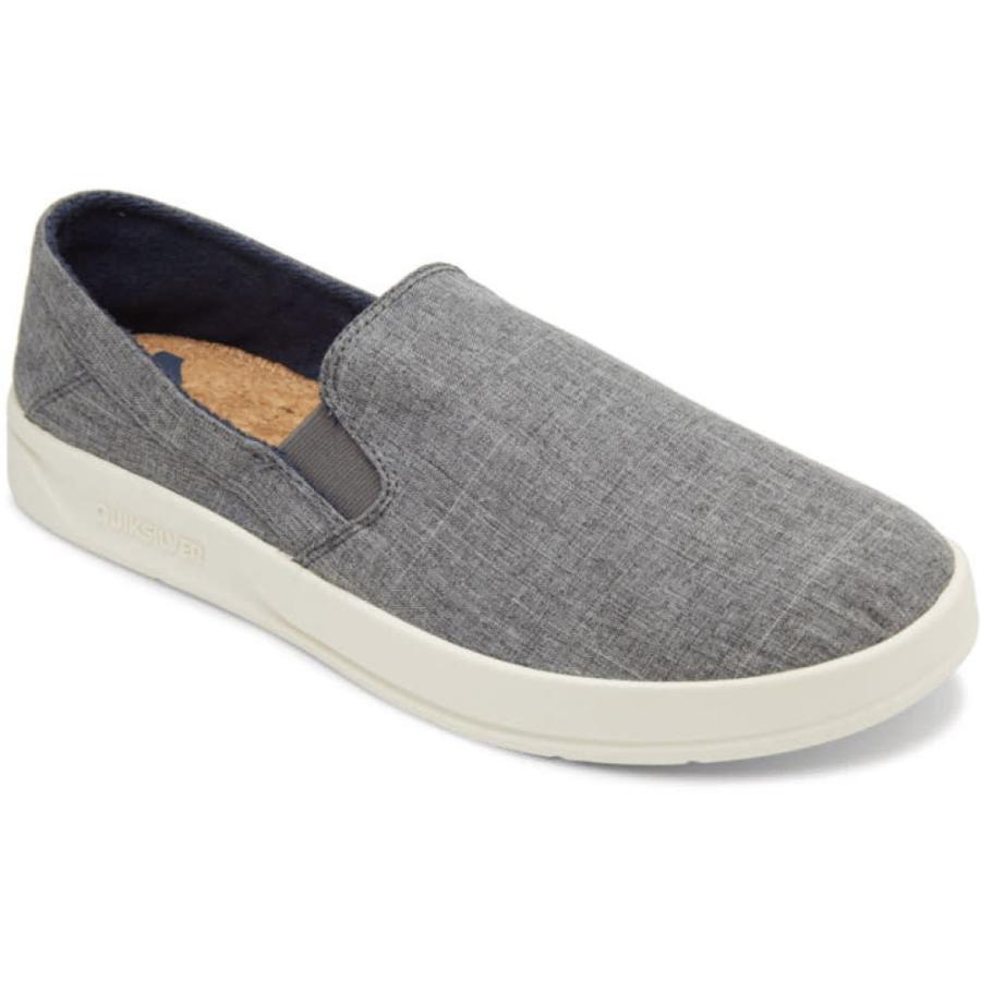 クイックシルバー Quiksilver メンズ スリッポン フラット シューズ 靴 Harbor Wharf Slip On Shoes Grey Grey White Os Fff2 フェルマート Fermart 3号店 通販 Yahoo ショッピング