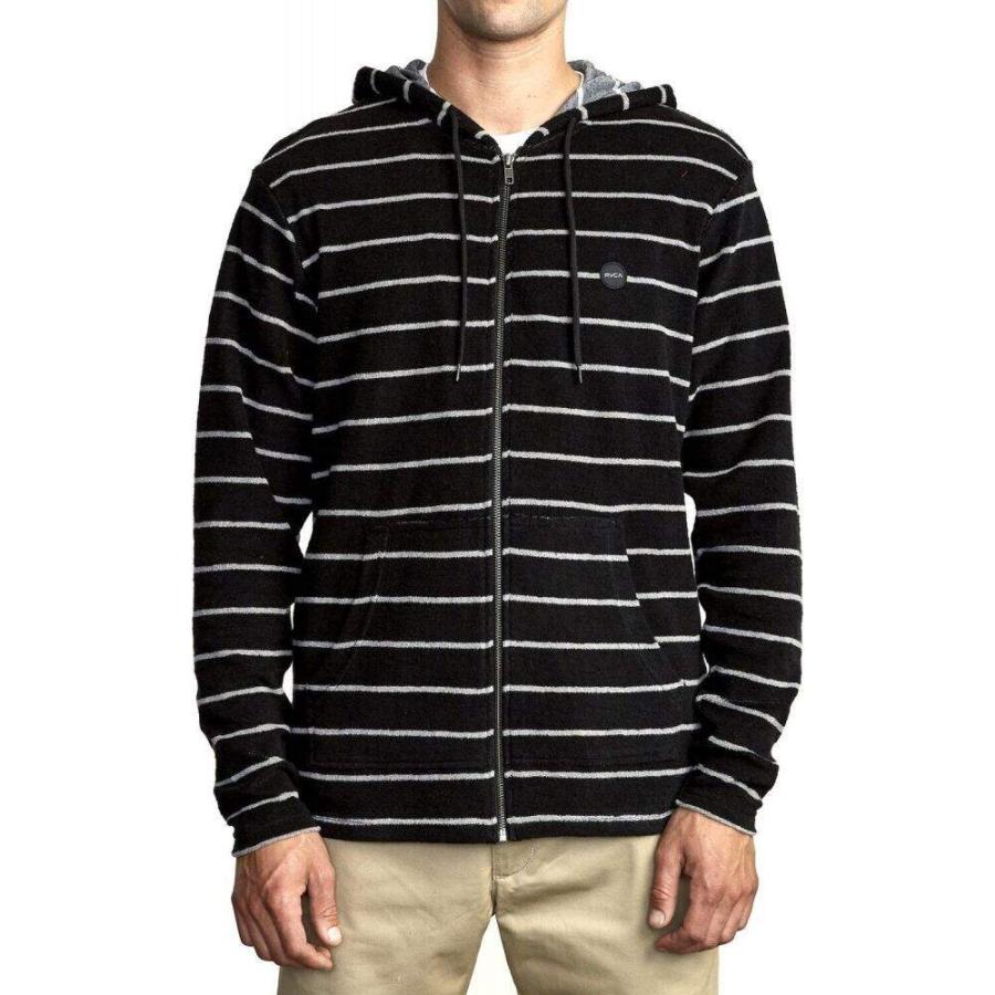 新発 ルーカ Rvca メンズ スキー スノーボード パーカー トップス Super Marle Zip Hoodie Black Stripe 売り切れ必至 Www Muslimaidusa Org