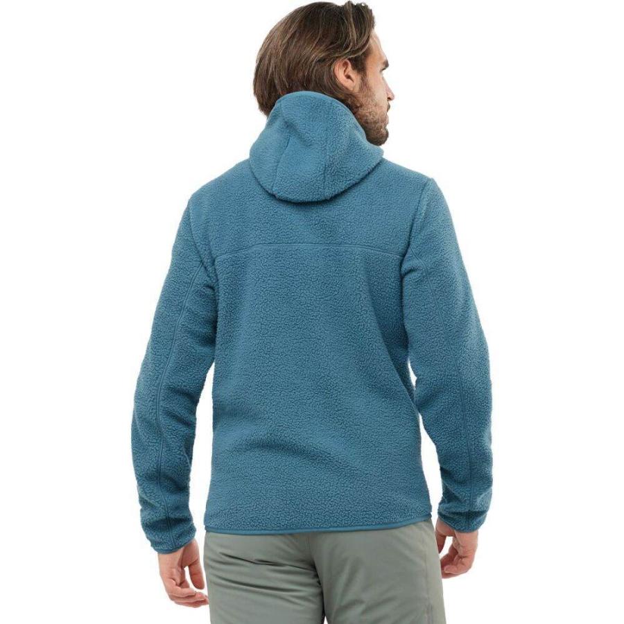 人気を誇る パーカー メンズ Salomon サロモン トップス Blue Mallard Hoodie Full Zip Snowshelter パーカー サイズ L