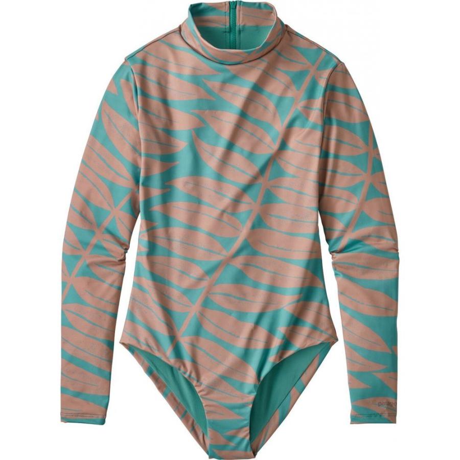 最安値に挑戦 パタゴニア Patagonia レディース ワンピース 水着 ビーチウェア Swell Seeker Long Sleeve One Piece Swimsuit Eucalyptus Fronds Light Beryl Green 希少 Zoetalentsolutions Com