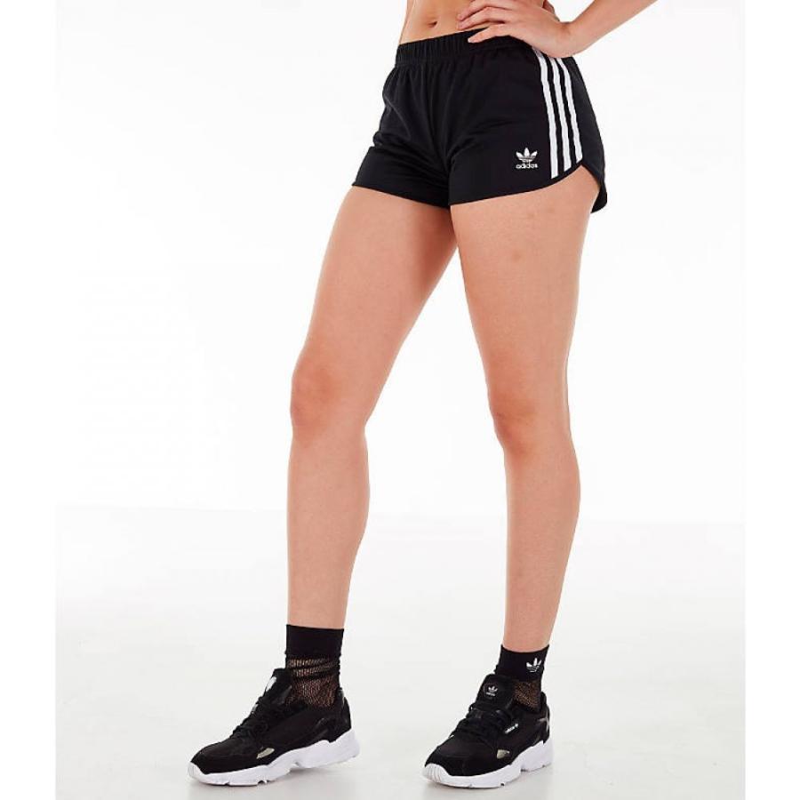 adidas 3 stripe shorts white