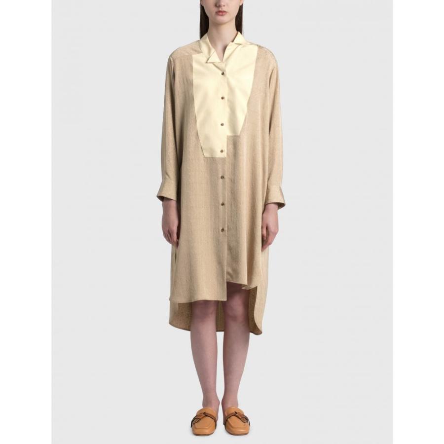 訳ありセール格安 ロエベ Loewe レディース ワンピース シャツワンピース ワンピース ドレス Anagram Jacquard Shirt Dress Beige Sand 最安値 Technet 21 Org
