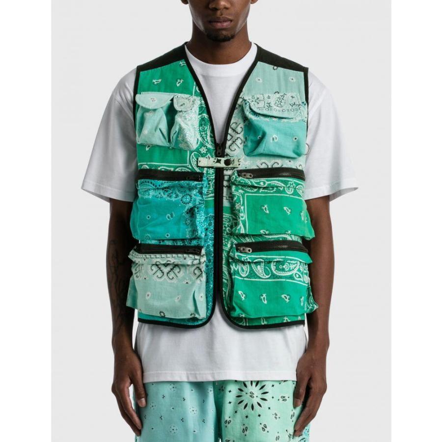 好評 チルドレン オブ ザ ディスコーダンス Children Of The Discordance メンズ ベスト ジレ トップス Vintage Bandana Fm Vest Blue 数量は多 Feltfetish Com