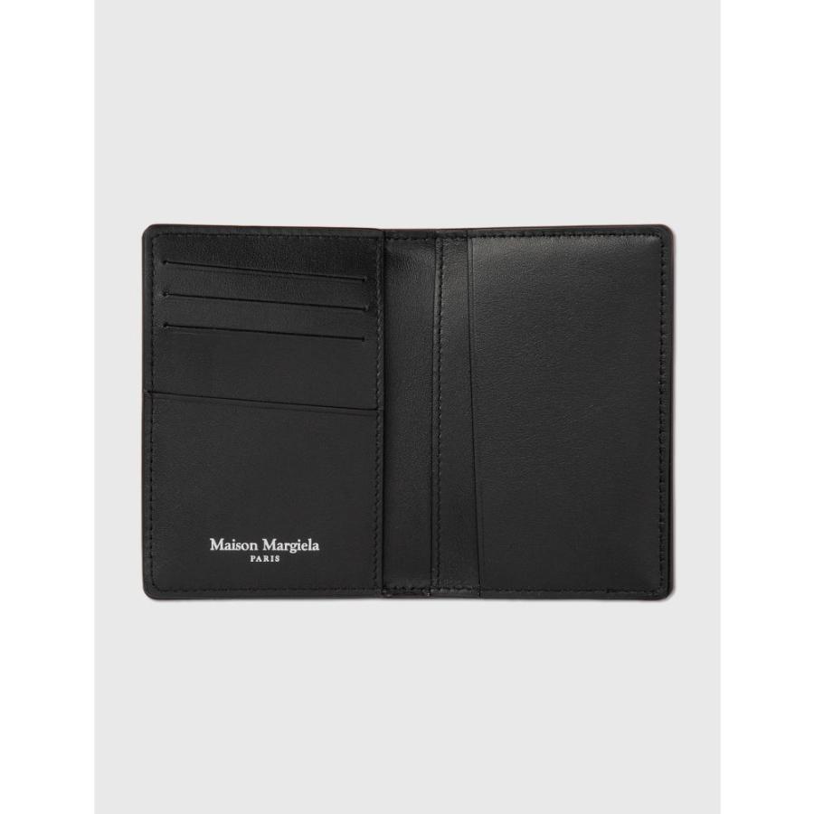 メゾン マルジェラ Maison Margiela メンズ カードケース・名刺入れ 二つ折り PVC Leather Bifold Cardholder Black｜fermart3-store｜03