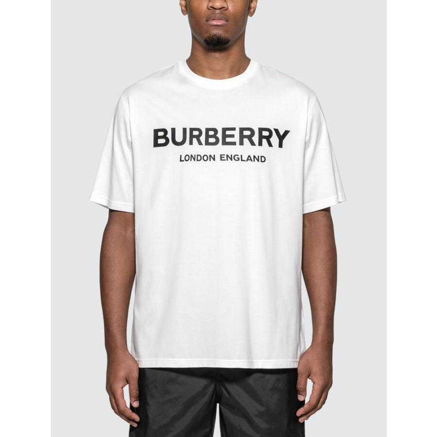 絶対一番安い Tシャツ メンズ Burberry バーバリー トップス メンズ Tシャツ バーバリー Burberry トップス White T Shirt Cotton Print Logo Tシャツ カットソー