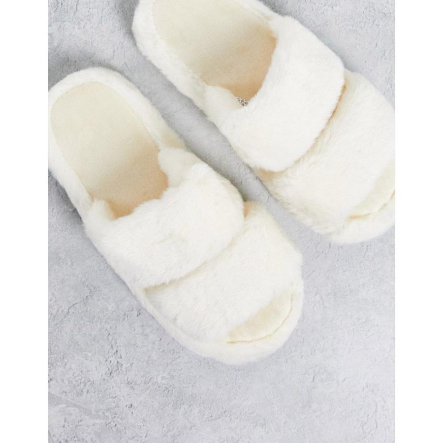 エイソス ASOS DESIGN レディース スリッパ シューズ・靴 Zion double strap slider slippers in  cream クリーム :ap-103913545:フェルマート fermart 1号店 - 通販 - Yahoo!ショッピング