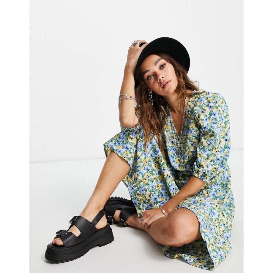 ヴィラ Vila レディース ワンピース ミドル丈 ワンピース ドレス Midi Dress In Print ホワイト Ap フェルマート Fermart 1号店 通販 Yahoo ショッピング