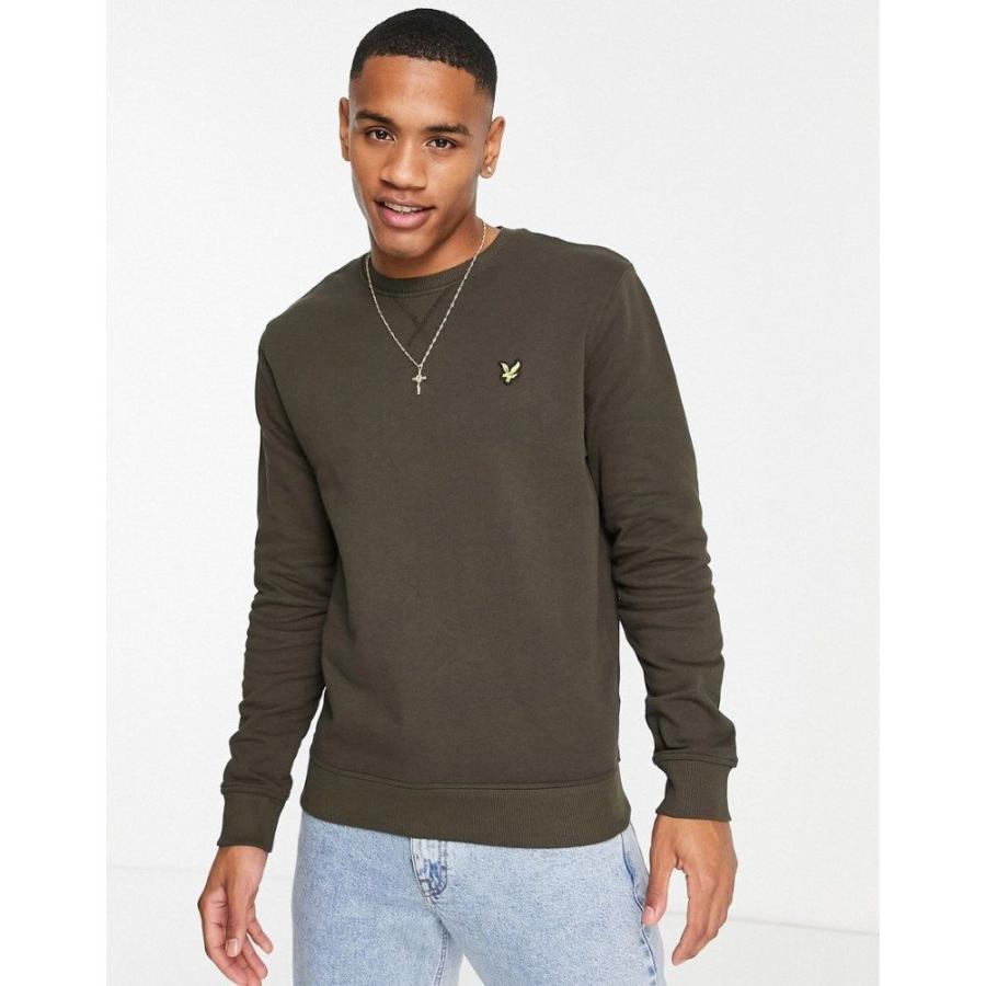 格安 販売品 ライル アンド スコット Lyle Scott メンズ スウェット トレーナー トップス Crew Neck Sweatshirt In Green カーキ 新品 正規品 Www Superavila Com
