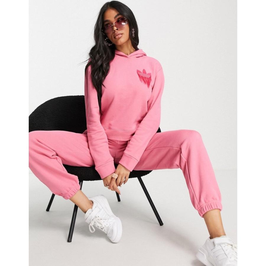 アディダス Adidas Originals レディース パーカー トップス Trefoil Hoodie In Pink ピンク Ap フェルマート Fermart 1号店 通販 Yahoo ショッピング