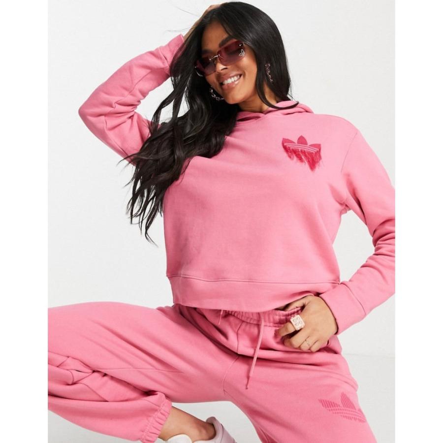 アディダス Adidas Originals レディース パーカー トップス Trefoil Hoodie In Pink ピンク Ap フェルマート Fermart 1号店 通販 Yahoo ショッピング
