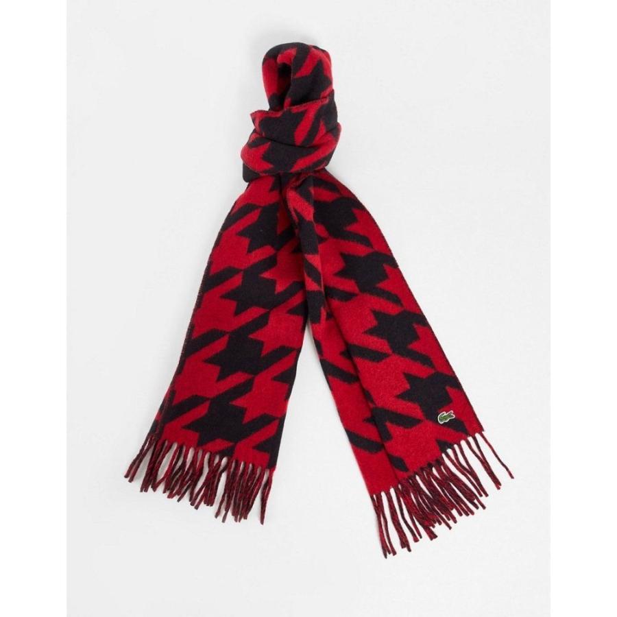 59 Off Lacoste マフラー レッド Vesti42 Ru