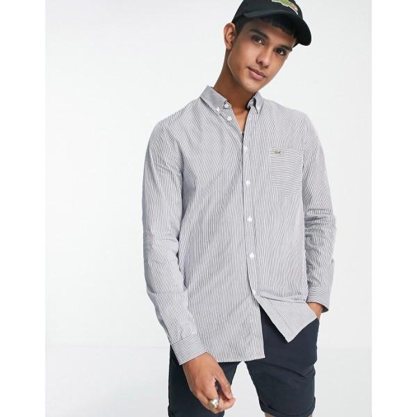 安いそれに目立つ Lacoste ラコステ トップス メンズ シャツ ラコステ Lacoste メンズ ブルー Shirt Sleeve Long トップス シャツ シャツ カジュアルシャツ