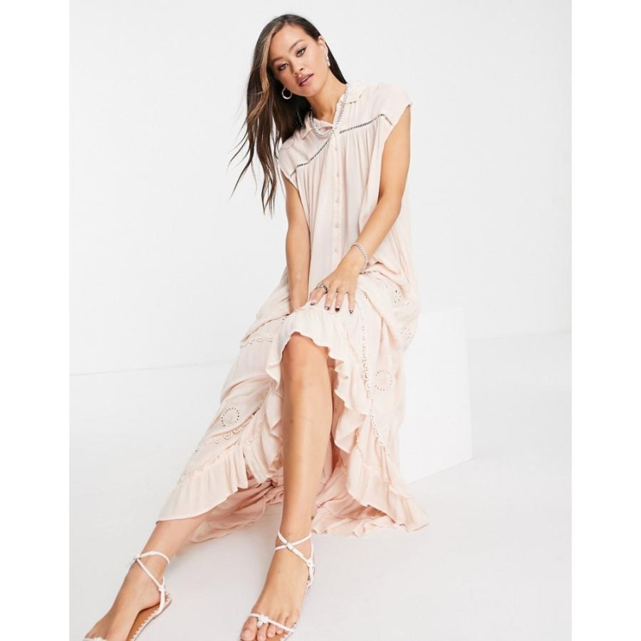 激安正規 店 フリーピープル Free People レディース ワンピース マキシ丈 ワンピース ドレス Pretty Cozy Maxi Dress In Ivory アイボリー 安い値段 Htvnepal Com