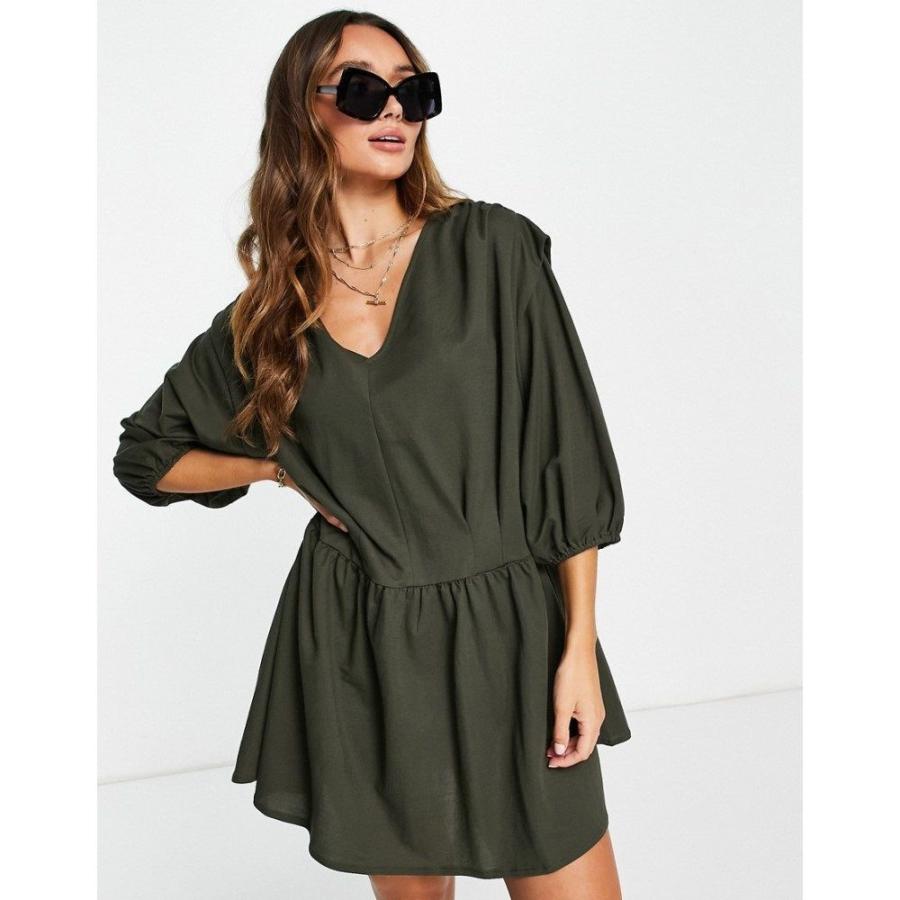 マンゴ Mango レディース ワンピース ワンピース ドレス Smock Dress In Grey グレー Ap フェルマート Fermart 1号店 通販 Yahoo ショッピング