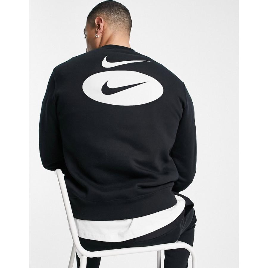 ナイキ Nike メンズ スウェット トレーナー トップス Swoosh Logo Back Print Sweatshirt In Black ブラック Ap フェルマート Fermart 1号店 通販 Yahoo ショッピング