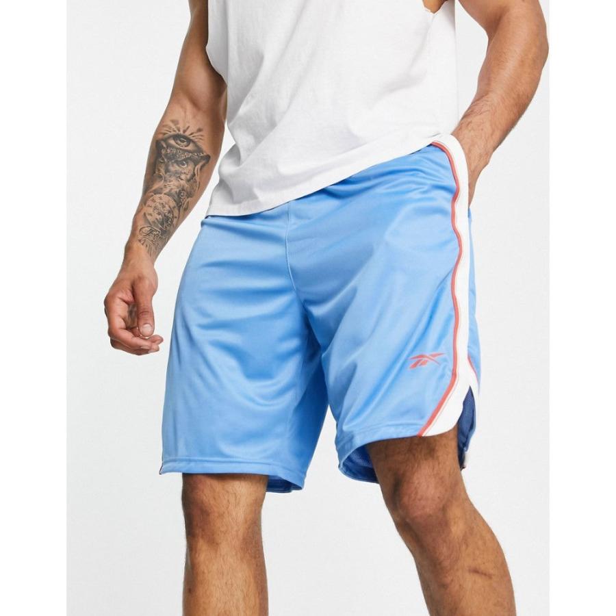 高質で安価 Reebok リーボック メンズ ブルー Blue In Shorts Mesh Woven Ready Workout Training ボトムス パンツ ショートパンツ ショート ハーフパンツ サイズ S Www Aquariumboka Ucg Ac Me
