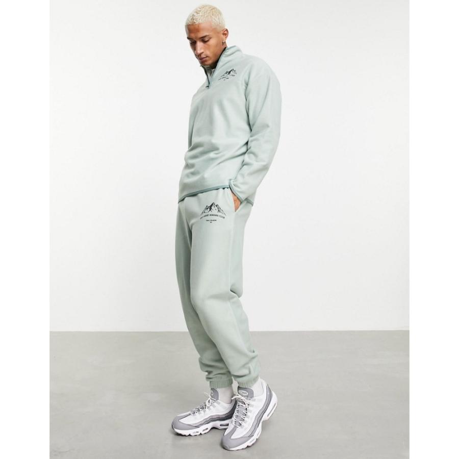 安いそれに目立つ エイソス Asos Design メンズ ジョガーパンツ ボトムス パンツ Oversized Jogger In Green Polar Fleece With Mountain Print 楽天市場 Preprod Cleen Com