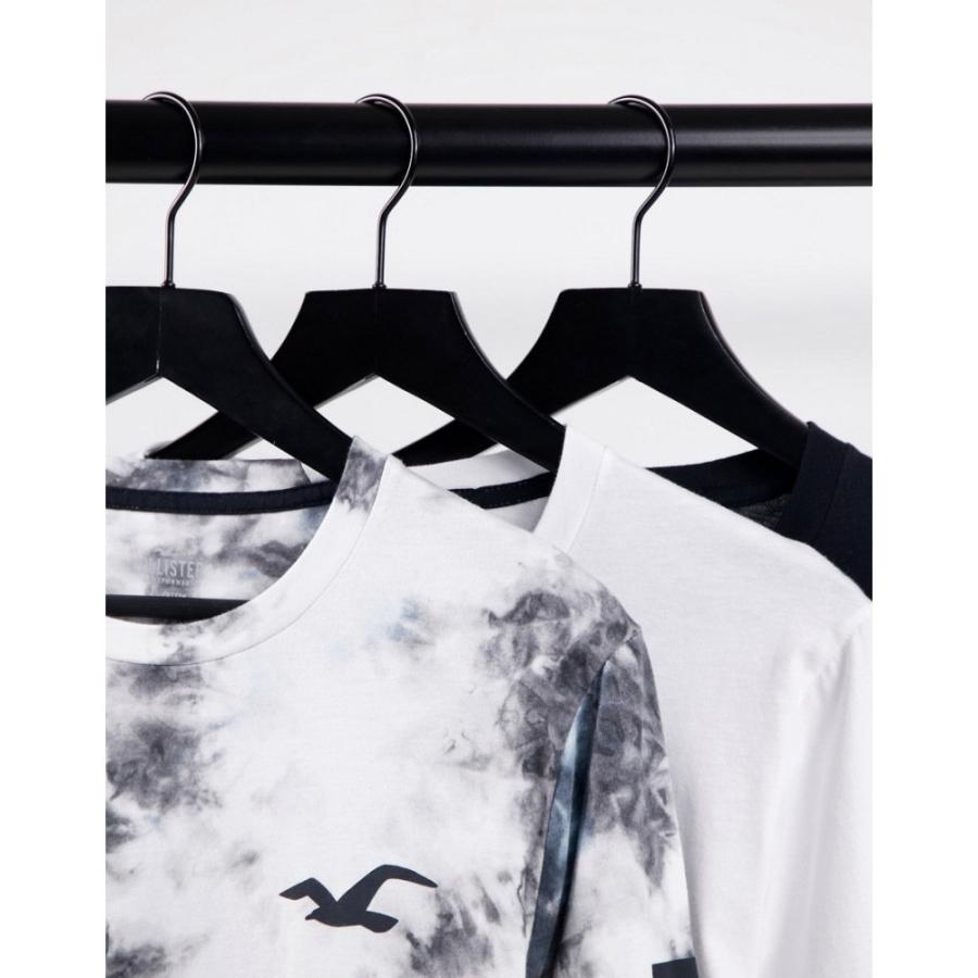 22激安通販 Hollister ホリスター メンズ マルチカラー Wash White Black Acid In Top Sleeve Long Print Logo Iconic Pack 3 トップス 長袖tシャツ 長袖 サイズ Xs Dara Org Br