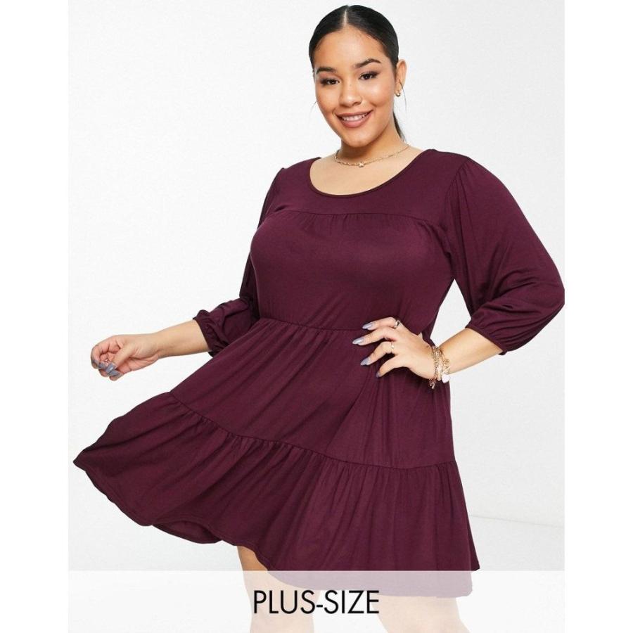 新品本物 Dress Smock Tiered ワンピース ドレス ａライン ワンピース レディース Yours ユアーズ In レッド Berry ワンピース サイズ Uk22 Napsa Web Azurewebsites Net