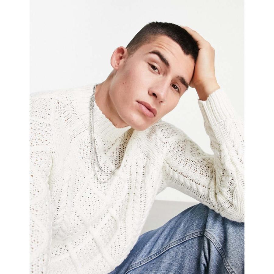人気メーカー ブランド Jumper Knit Cable トップス ケーブルニット ニット セーター メンズ Pull Bear プル ベアー In ホワイト White ニット セーター サイズ Xs Www Auschule S Schule Bw De