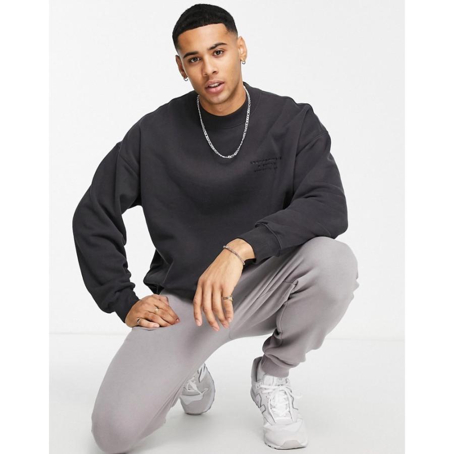 アバクロンビー フィッチ Abercrombie Fitch メンズ スウェット トレーナー Shadow Logo Raised Neck Crewneck Sweatshirt In Black ブラック Ap フェルマート Fermart 1号店 通販 Yahoo ショッピング