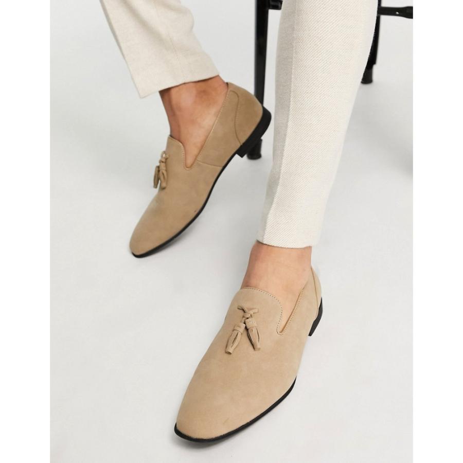 Sale Off エイソス Asos Design メンズ ローファー シューズ 靴 Loafers In Stone Faux Suede