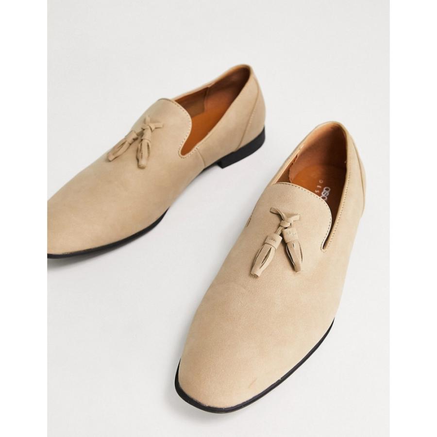 Sale Off エイソス Asos Design メンズ ローファー シューズ 靴 Loafers In Stone Faux Suede ベージュ Miamiadschool Danielmall Com