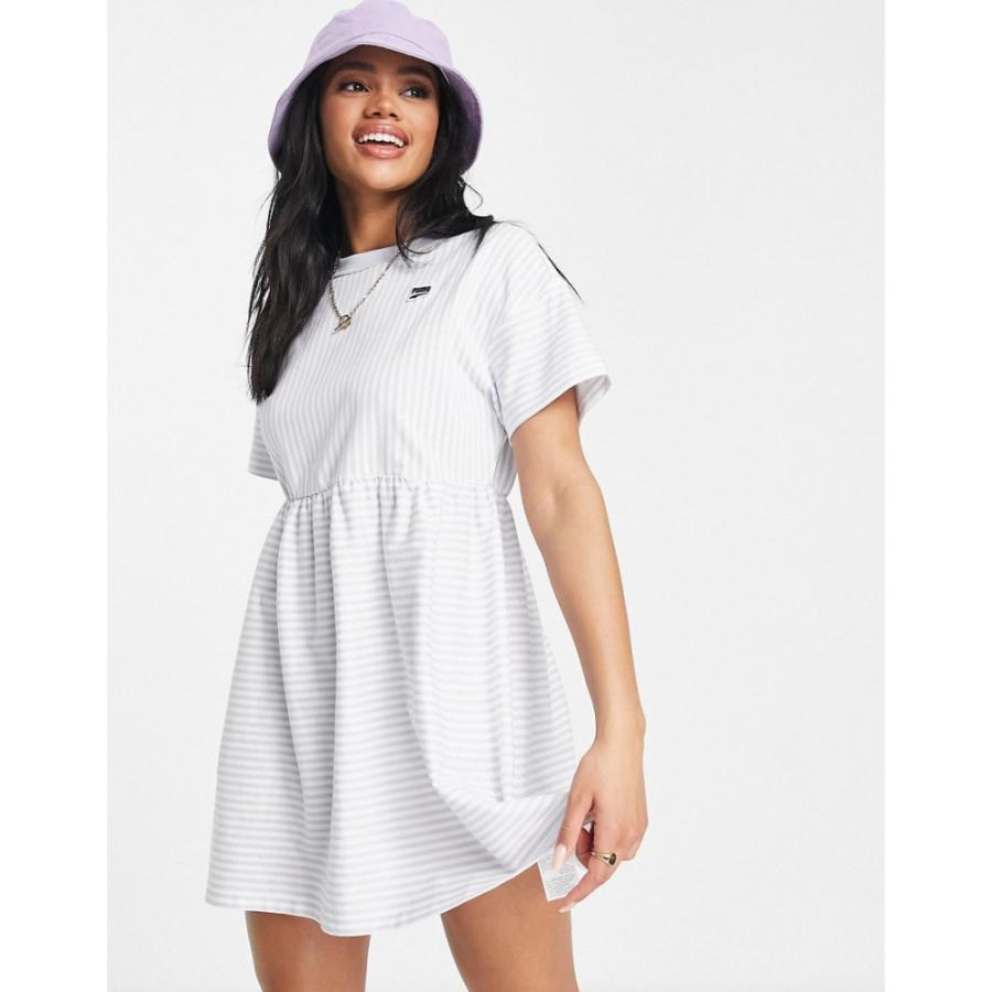 プーマ Puma レディース ワンピース Pale ベビードール ワンピース ドレス Downtown Stripe Babydoll Babydoll Dress In And