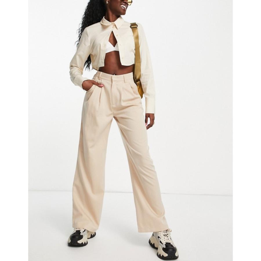 激安価格の Tailored Waist High ボトムス パンツ レディース Street Daisy デイジーストリート Wide ホワイト Co Ord Trousers Leg その他ボトムス パンツ サイズ Uk14 Hakunamatatagrill Com