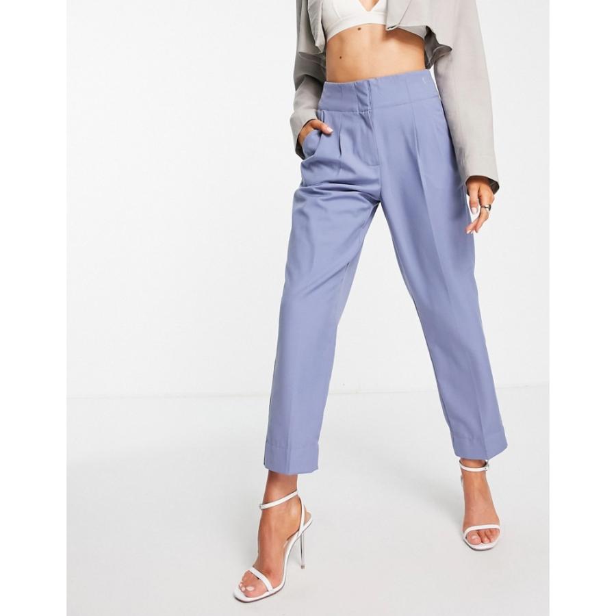 ワイ エー エス Y A S レディース ボトムス パンツ High Waisted Tailored Trousers In Dusty Blue ダスティブルー Ap フェルマート Fermart 1号店 通販 Yahoo ショッピング