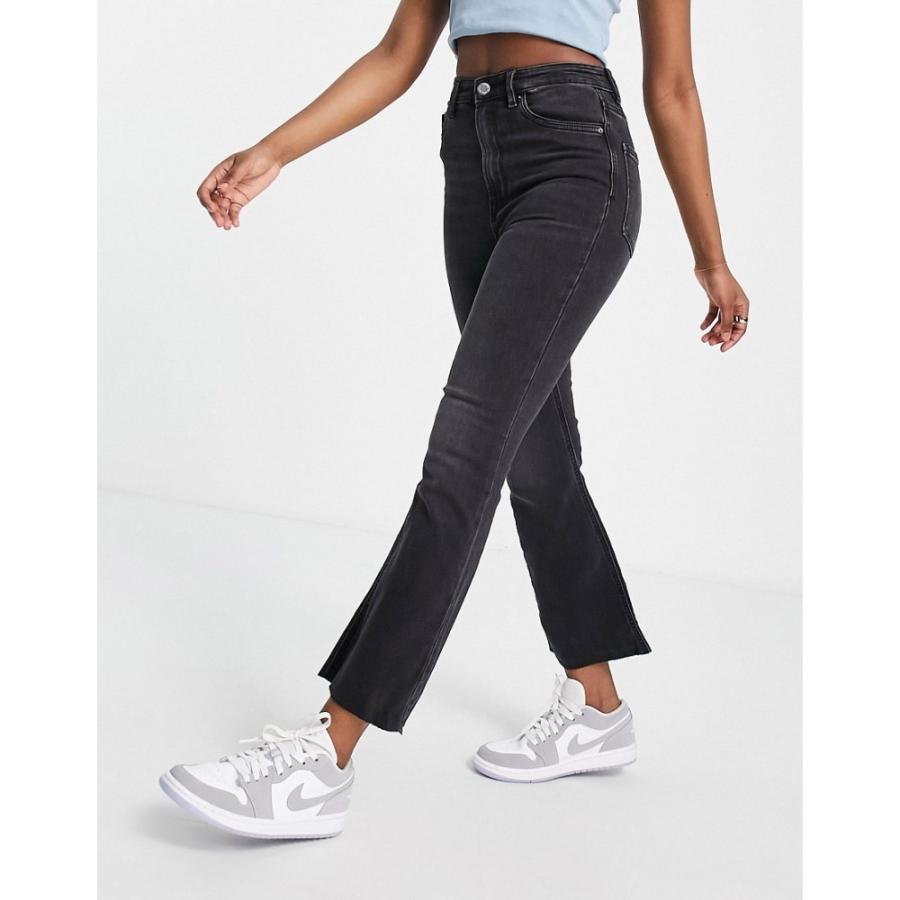 国内外の人気 ストラディバリウス Stradivarius レディース ジーンズ デニム ボトムス パンツ Crop Flare Jean In Black ブラック ジーンズ デニム サイズ Uk8 Cienciadigitaleditorial Com