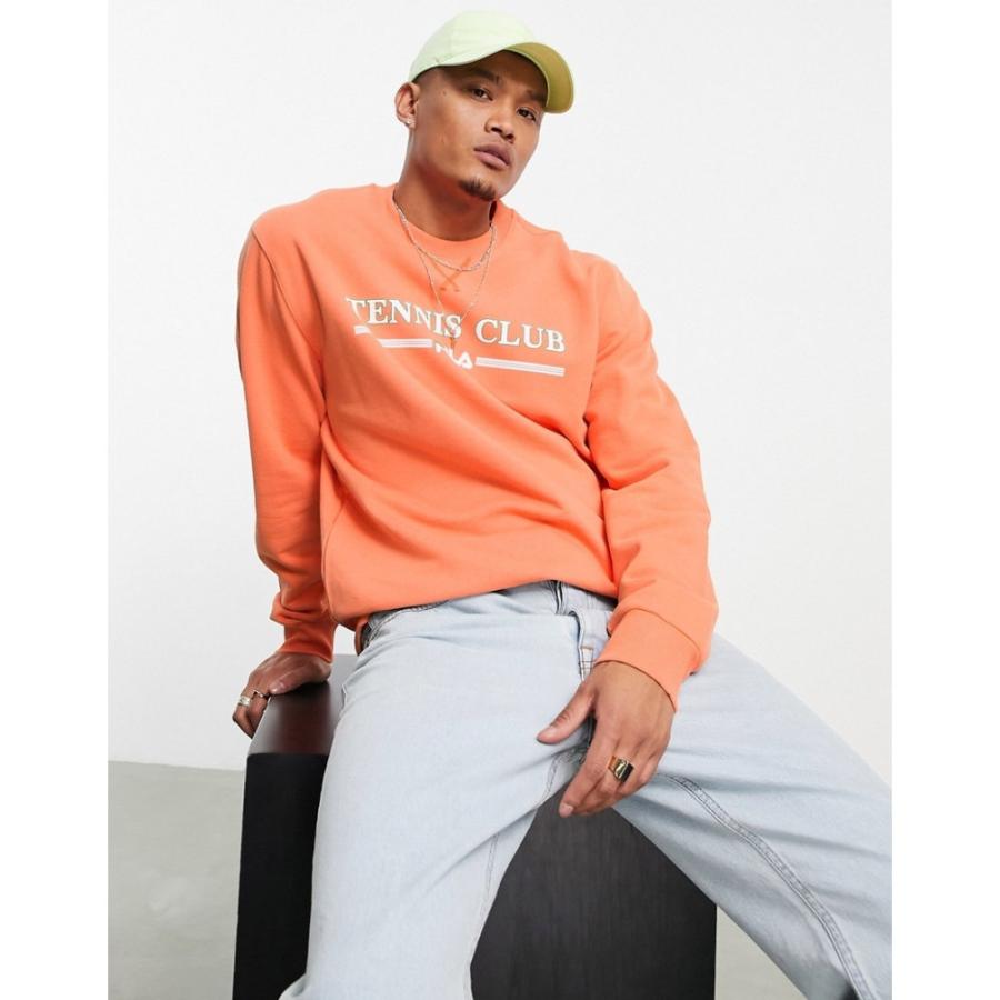 フィラ Fila メンズ スウェット トレーナー トップス Tennis Club Sweatshirt In Orange オレンジ Ap フェルマート Fermart 1号店 通販 Yahoo ショッピング