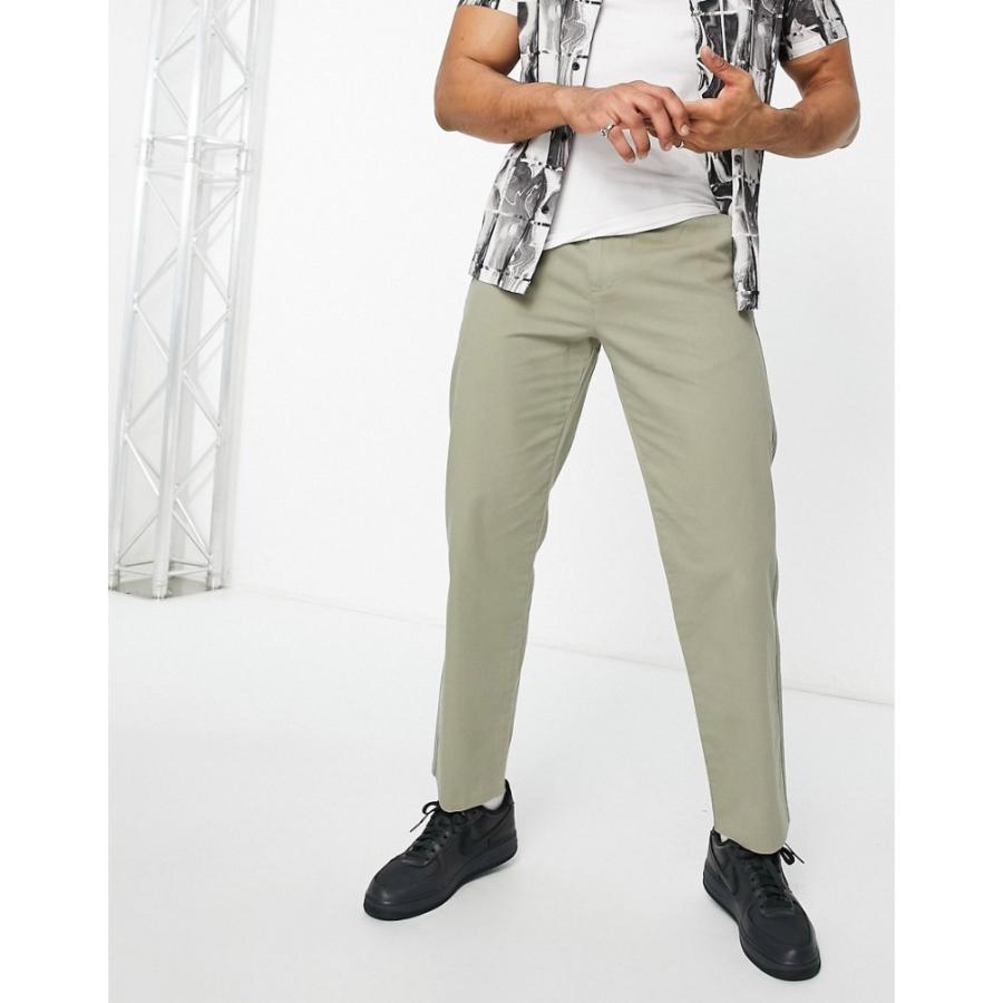 ニュールック New Look メンズ チノパン ボトムス パンツ Straight Chino In Dark Khaki ダークカーキ Ap フェルマート Fermart 1号店 通販 Yahoo ショッピング