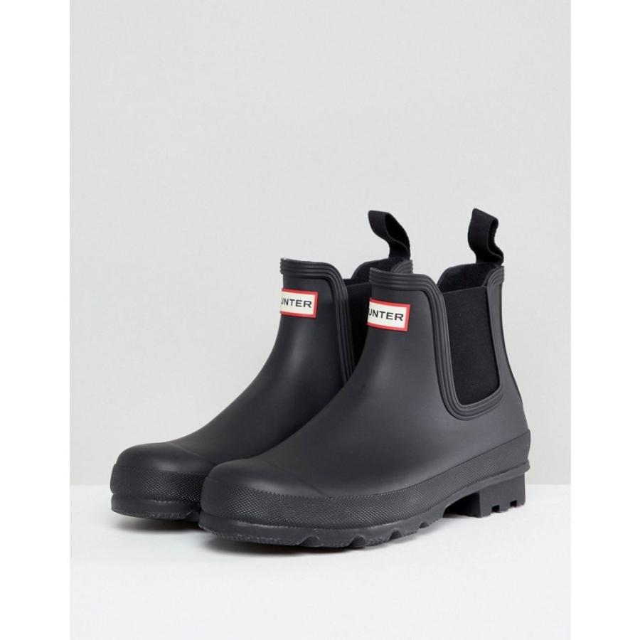 hunter original chelsea boots in black