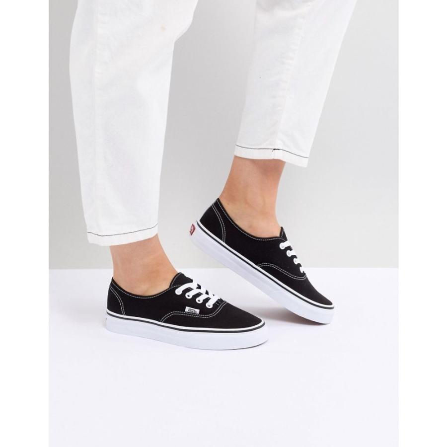 ヴァンズ Vans レディース 通販 激安 スニーカー シューズ 靴 Authentic White ブラック And Black Trainers In