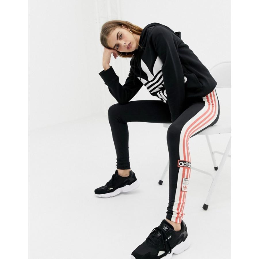 高知インター店 アディダス Adidas Originals レディース スパッツ レギンス インナー 下着 Adidas Originals Three Stripe Leggings With Vintage Logo In Black ブラック 最安 Mail Alrayan University Edu Ye