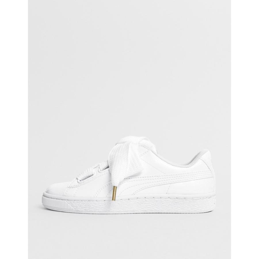 puma basket heart trainers white
