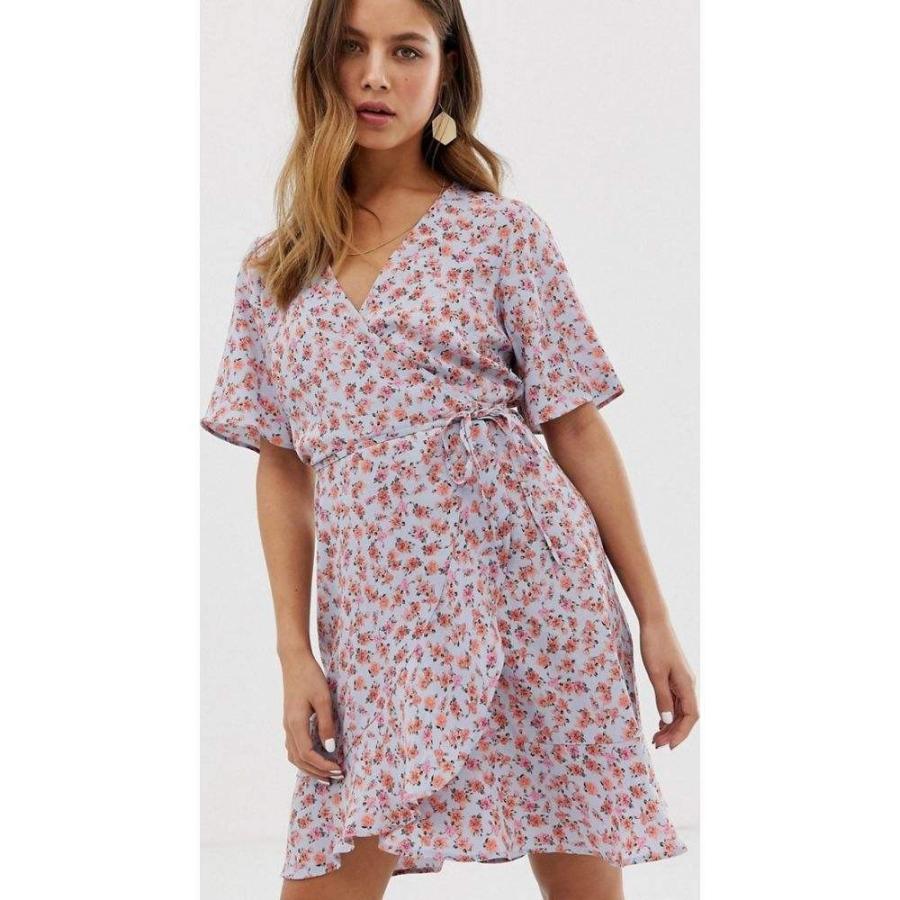new look pink wrap dress