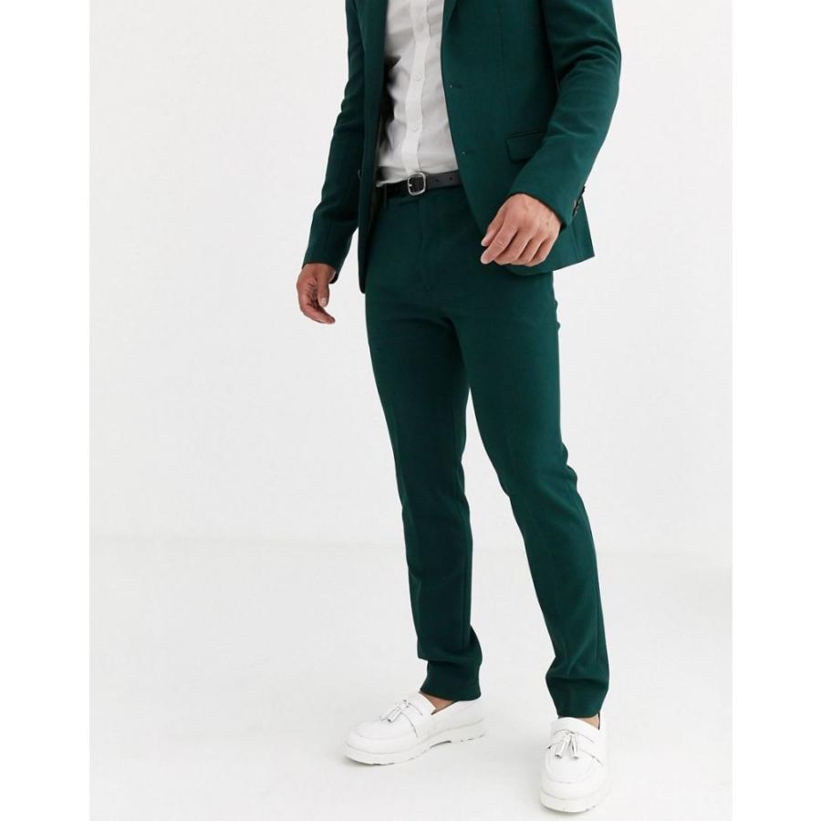 アヴェイルロンドン Avail London メンズ スラックス ボトムス パンツ Skinny Suit Trousers In Teal グリーン Supersport Tn