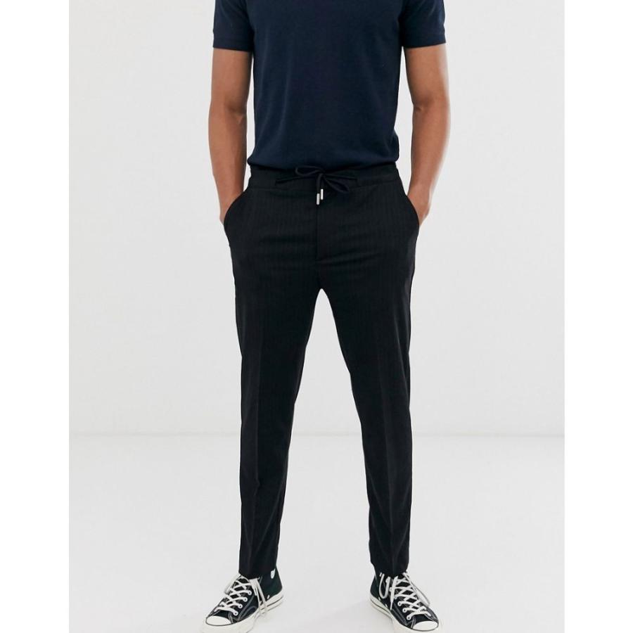 セリオ Celio メンズ スキニー スリム ボトムス パンツ Slim Trousers In Navy Pinstripe ネイビー Feriteinvisibili It