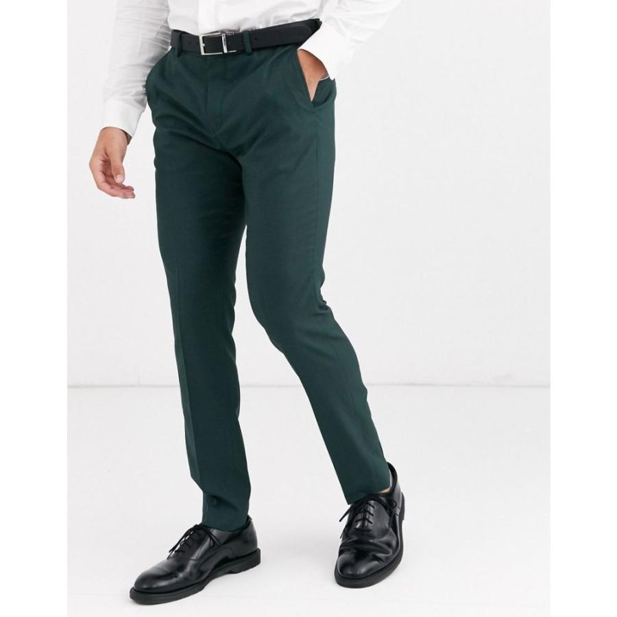 ジャック アンド ジョーンズ Jack Jones メンズ スラックス ボトムス パンツ Premium Slim Fit Suit Trousers In Green Jsonic Ca