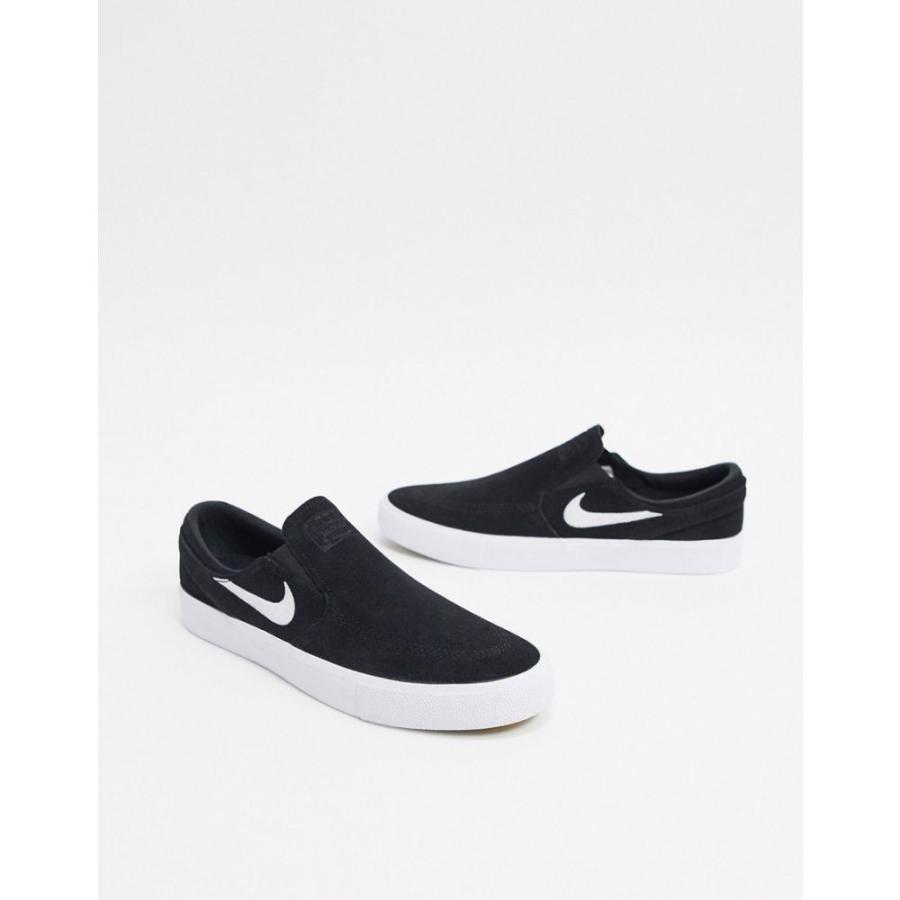 ナイキ Nike Sb メンズ スリッポン フラット シューズ 靴 Zoom Janoski Remastered Slip On Trainers In Black ブラック Supersport Tn