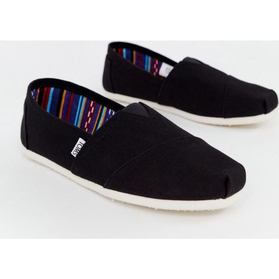 トムス Toms メンズ エスパドリーユ シューズ 靴 Toms Vegan Classic Espadrilles In Black Canvas ブラック Www Cpcprojects Org